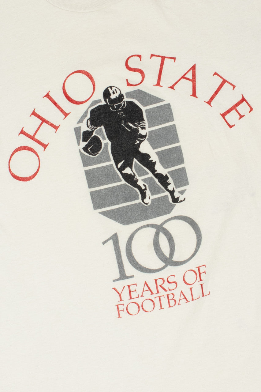 Vintage Ohio State "100 Years Of Football" Single Stitch T-Shirt