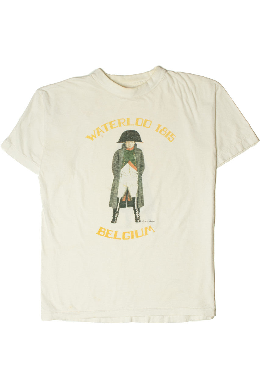 Vintage "Waterloo 1815 Belgium" Memorial Single Stitch T-Shirt