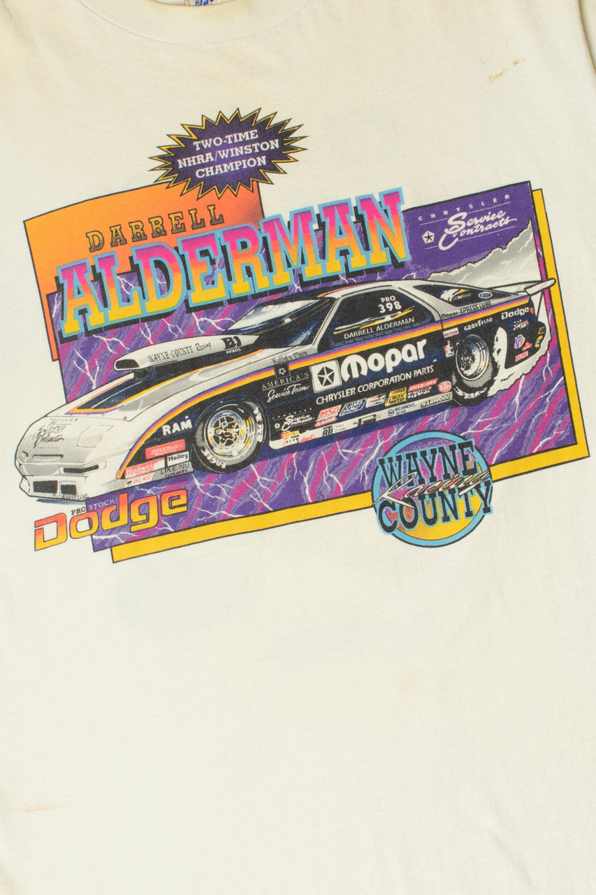Vintage Darrell Alderman Racing Mopar Racecar T-Shirt