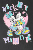 Vintage Mickey & Minnie Mouse Disney Pastel Heart Graphic T-Shirt