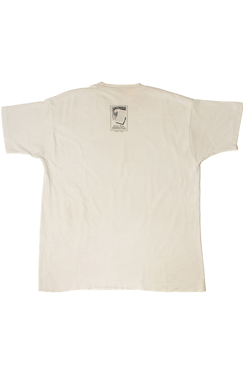 Vintage Rendezvous Ribs Memphis Art Print T-Shirt