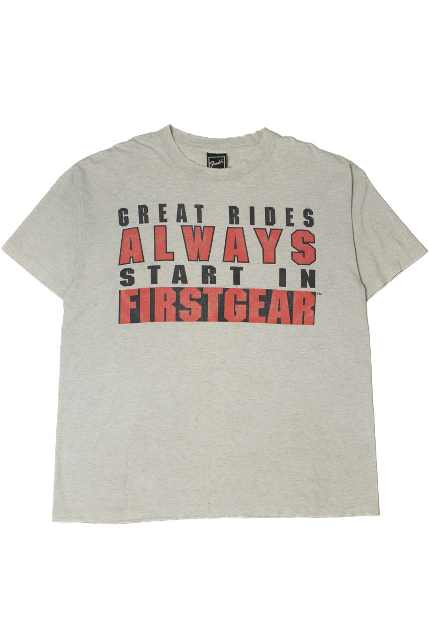 Vintage Distressed Fender First Gear Single Stitch T-Shirt