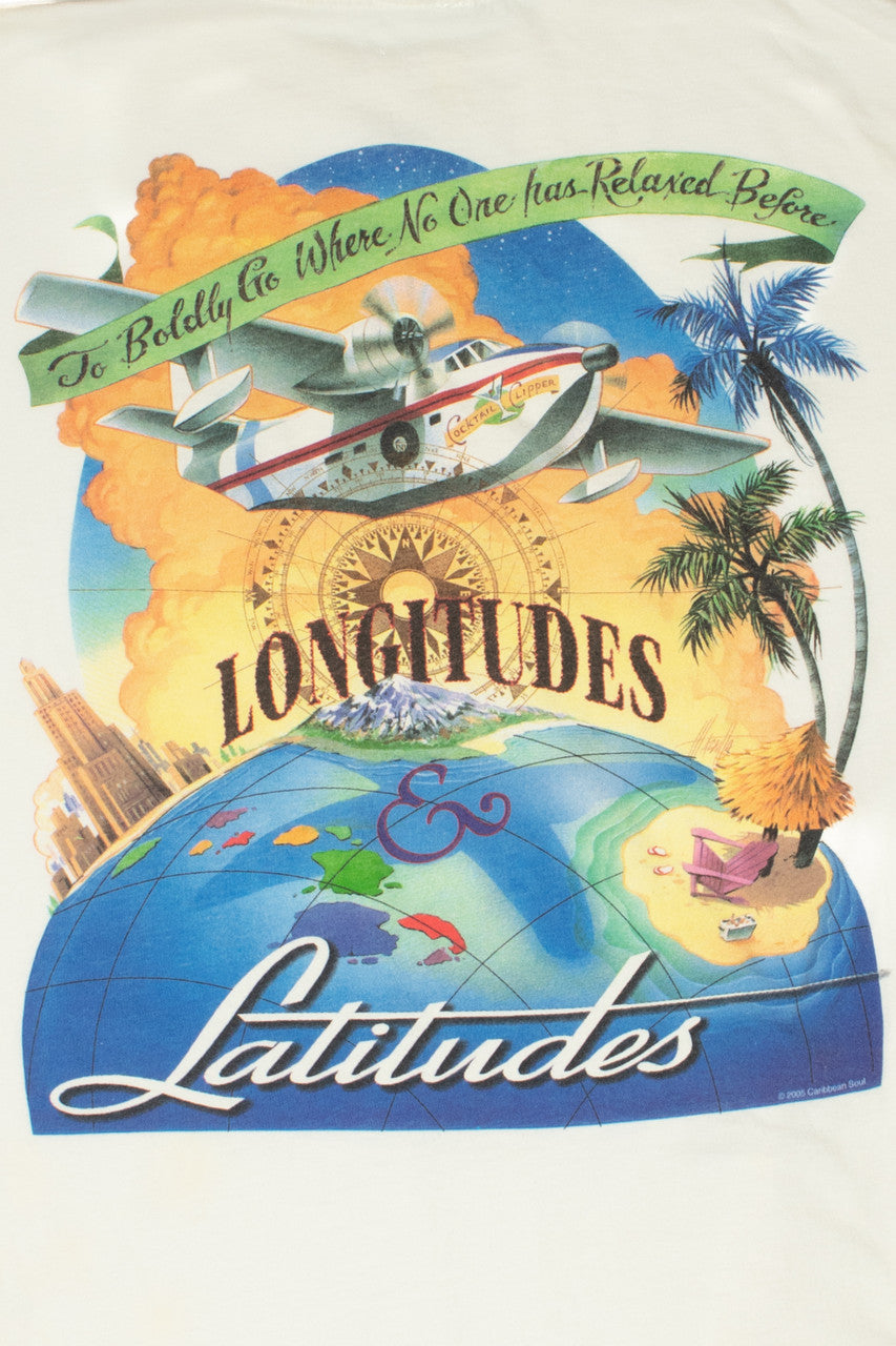 Vintage 2005 "Longitudes & Latitudes" Caribbean Soul T-Shirt
