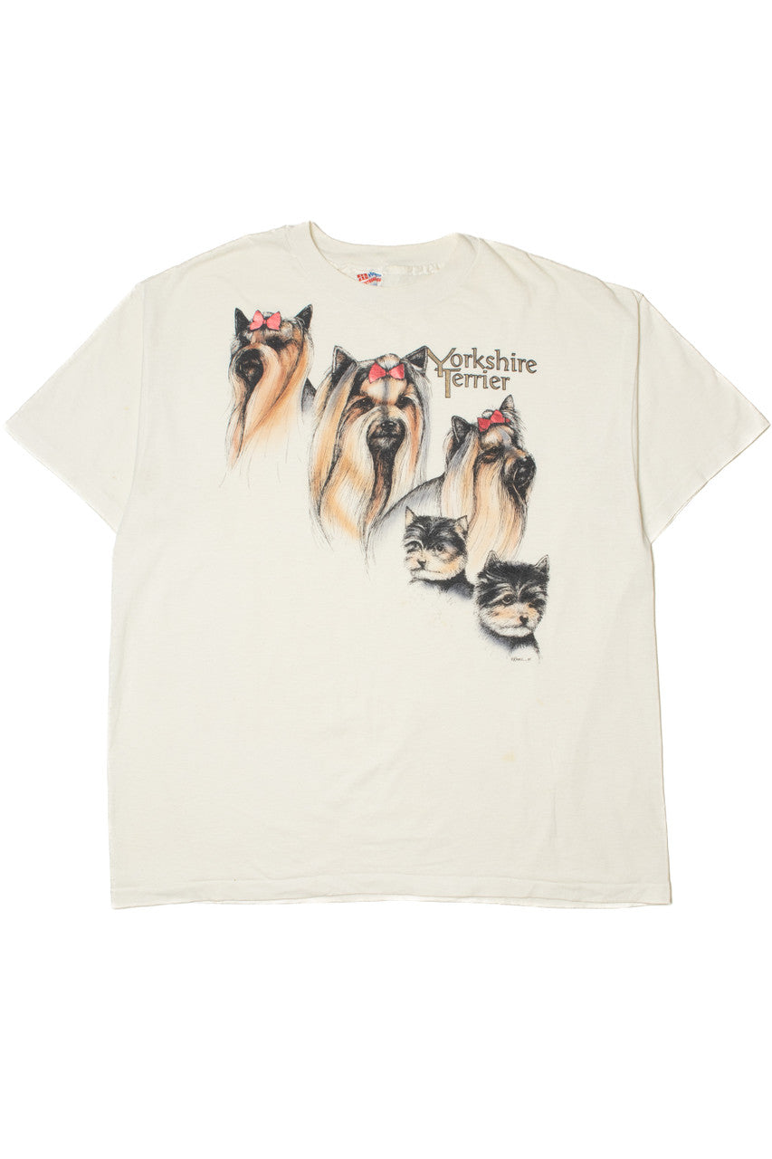 Vintage 1994 "Yorkshire Terrier" Metallic Bows T-Shirt