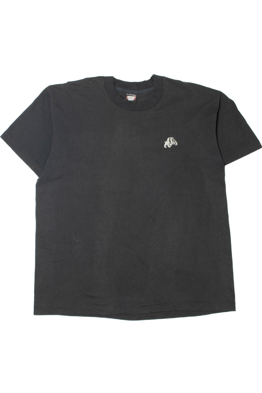 Vintage University of Georgia Embroidered Bulldogs Mascot Logo T-Shirt