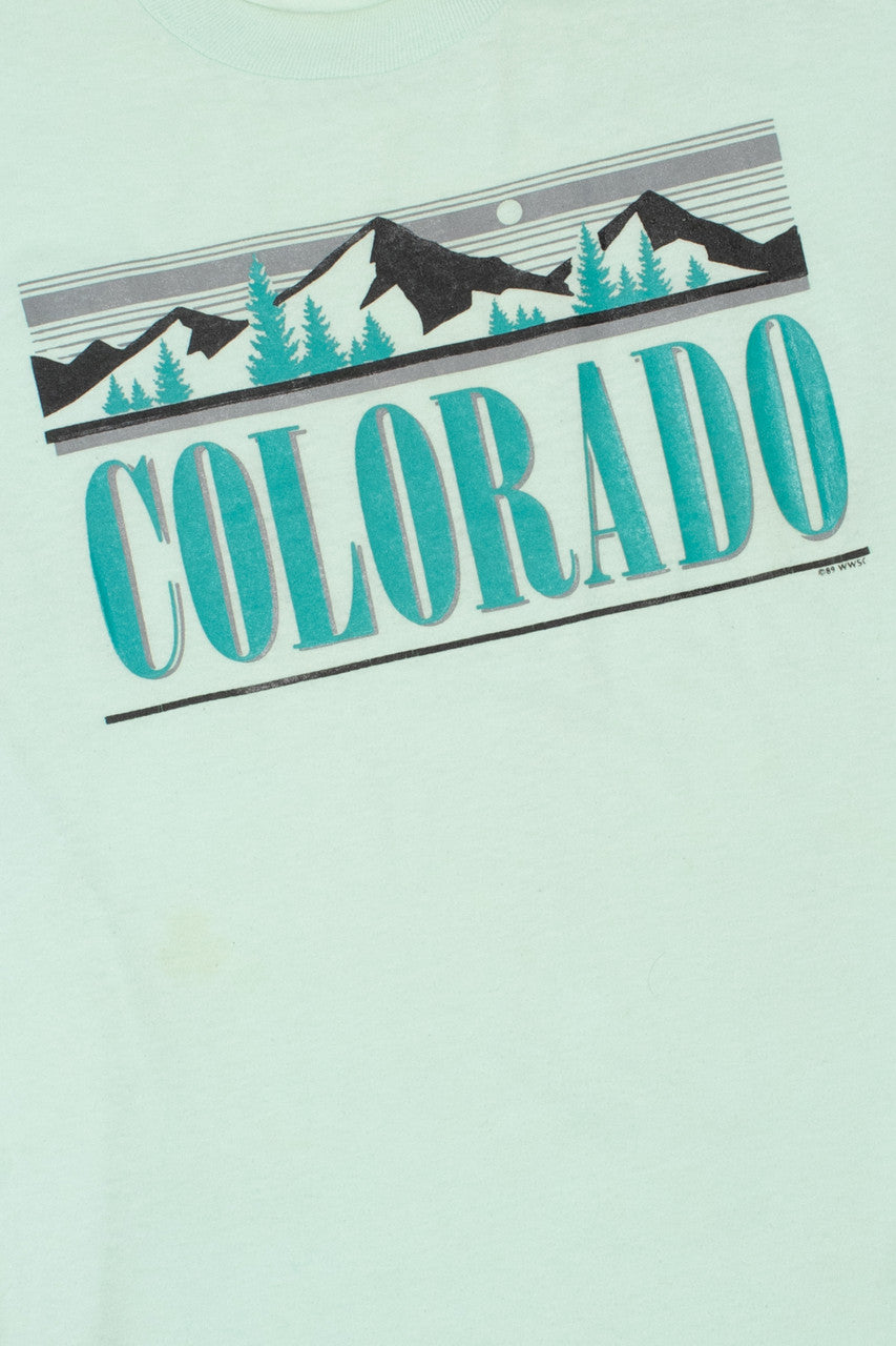 Vintage 1989 "Colorado" Mountain Graphic T-Shirt