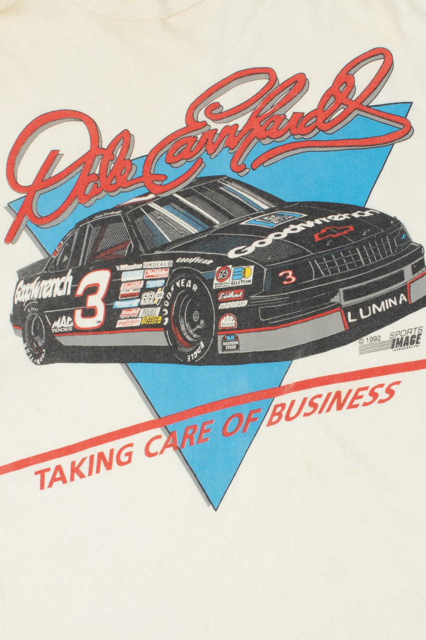 Vintage 1992 Dale Earnhardt "Taking Care of Business" NASCAR T-Shirt