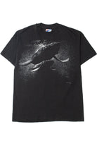 Vintage Whales Front & Back Print Single Stitch T-Shirt
