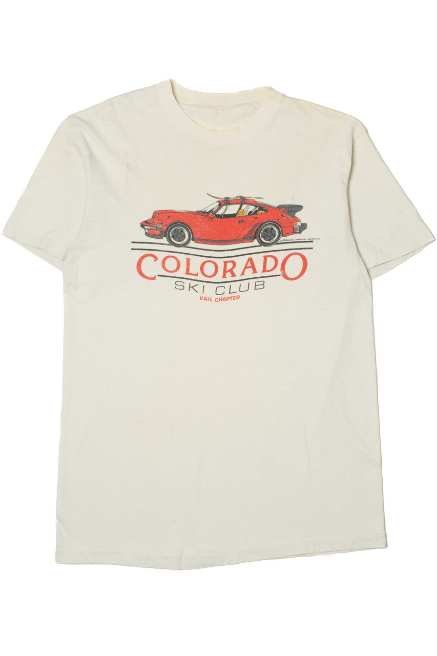 Vintage 1995 "Colorado Ski Club" Car T-Shirt