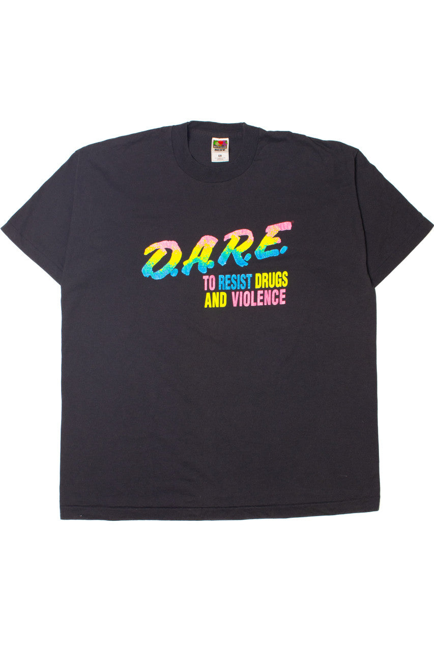 Vintage "D.A.R.E." Rainbow Gradient Single Stitch T-Shirt
