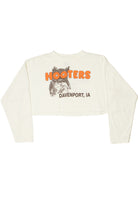 Vintage "Hooters" Davenport, IA Long Sleeve Crop T-Shirt