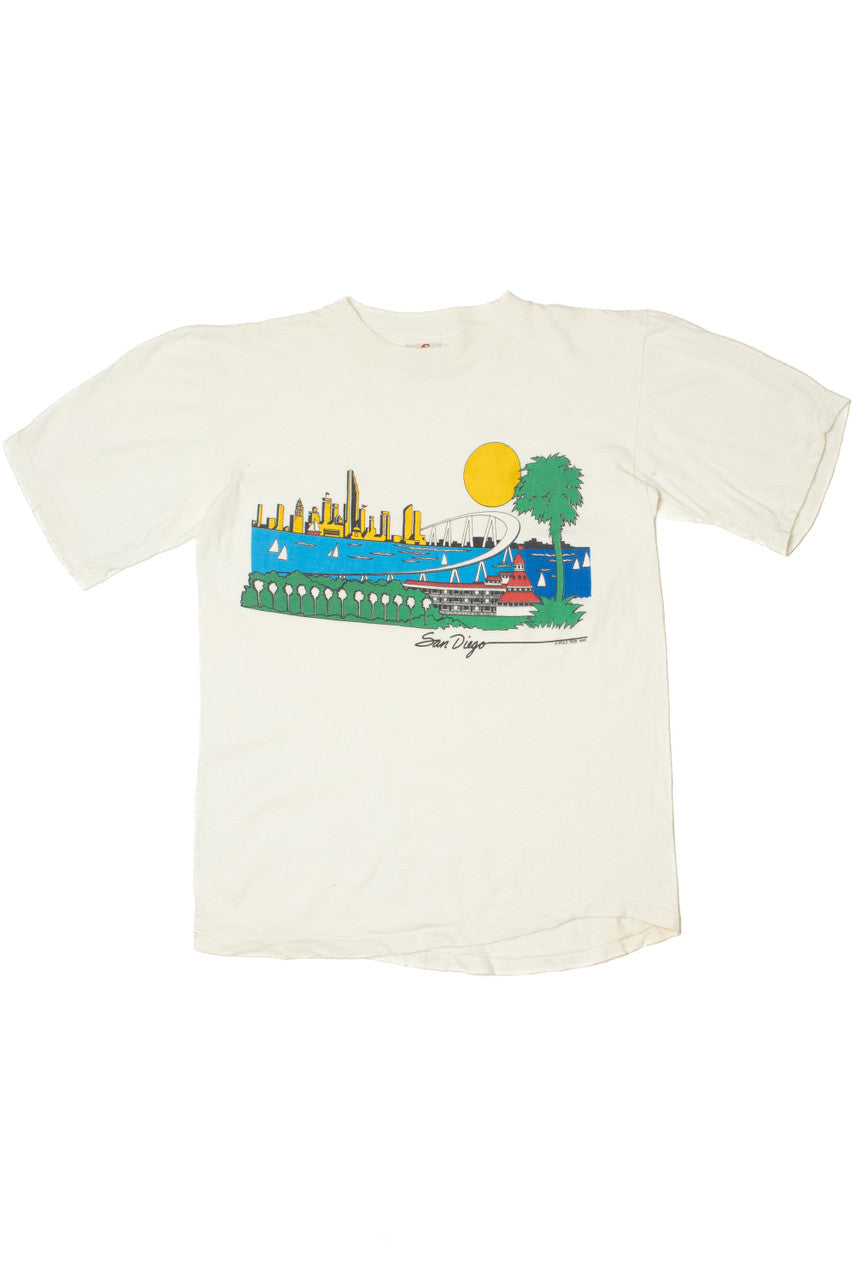 Vintage 1985 San Diego Scenic Skyline T-Shirt
