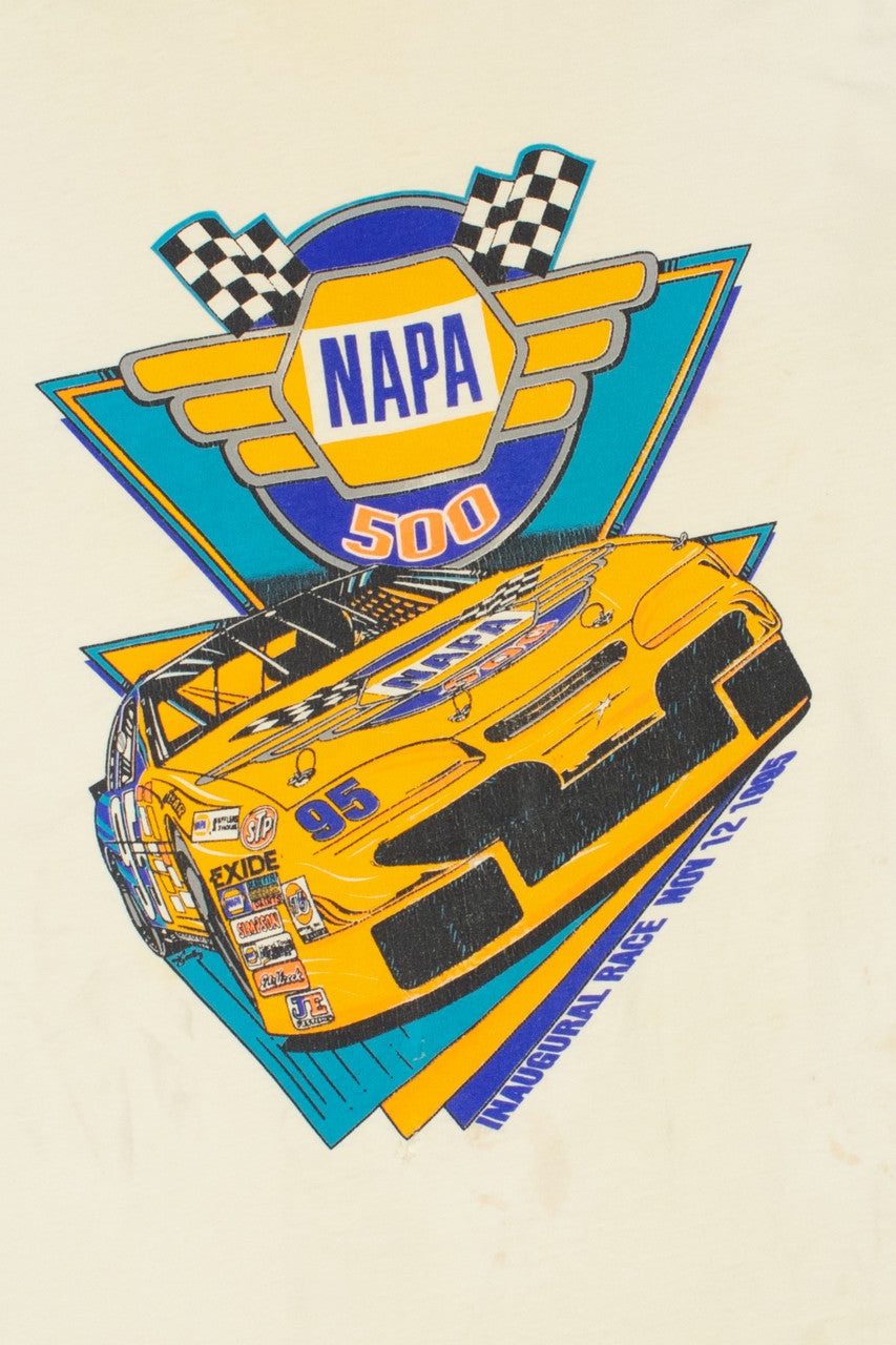 Vintage 1995 "NAPA 500" Inaugural Race T-Shirt