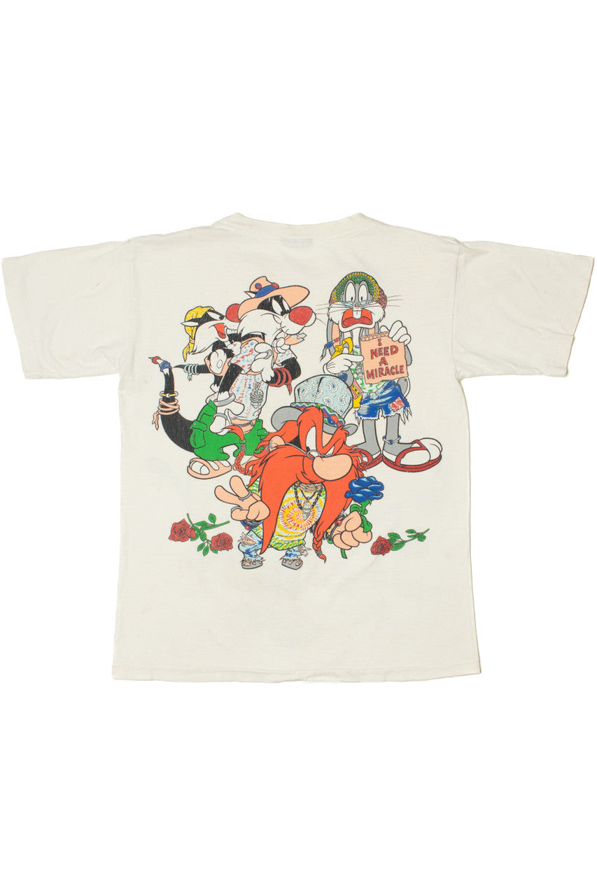 Vintage 1994 Looney Tunes Tie Dye Hippie Single Stitch T-Shirt