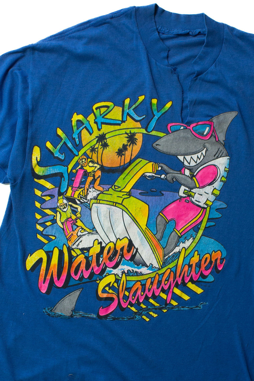 Vintage Sharky Water Slaughter T-Shirt (1991)