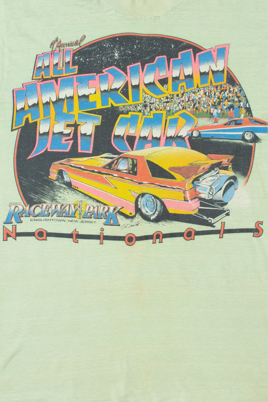 Vintage Distressed "All American Jet Car Nationals" T-Shirt