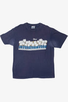 Vintage Distressed "Hawaii" Palm Tree Print T-Shirt
