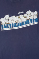 Vintage Distressed "Hawaii" Palm Tree Print T-Shirt