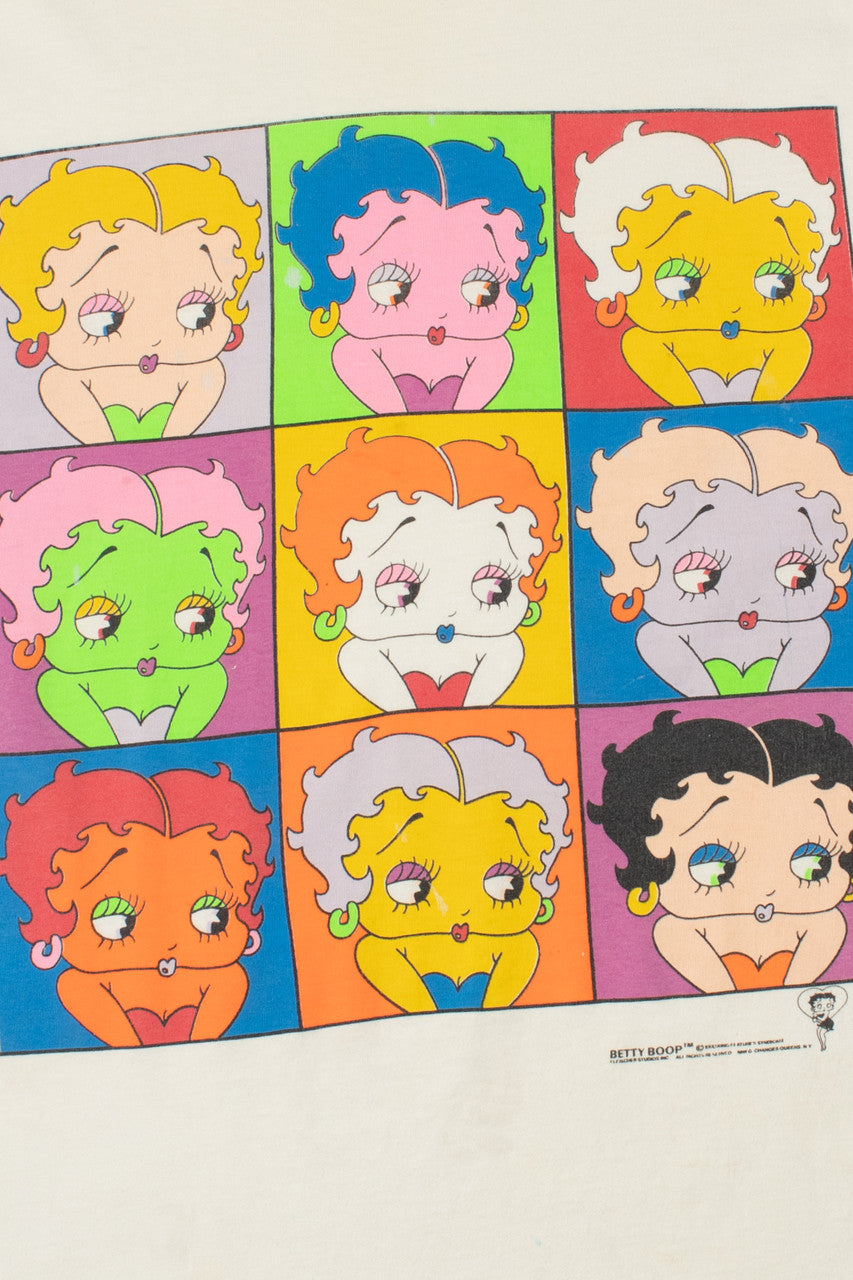 Vintage 1990 Betty Boop Warhol Style Pop Art T-Shirt
