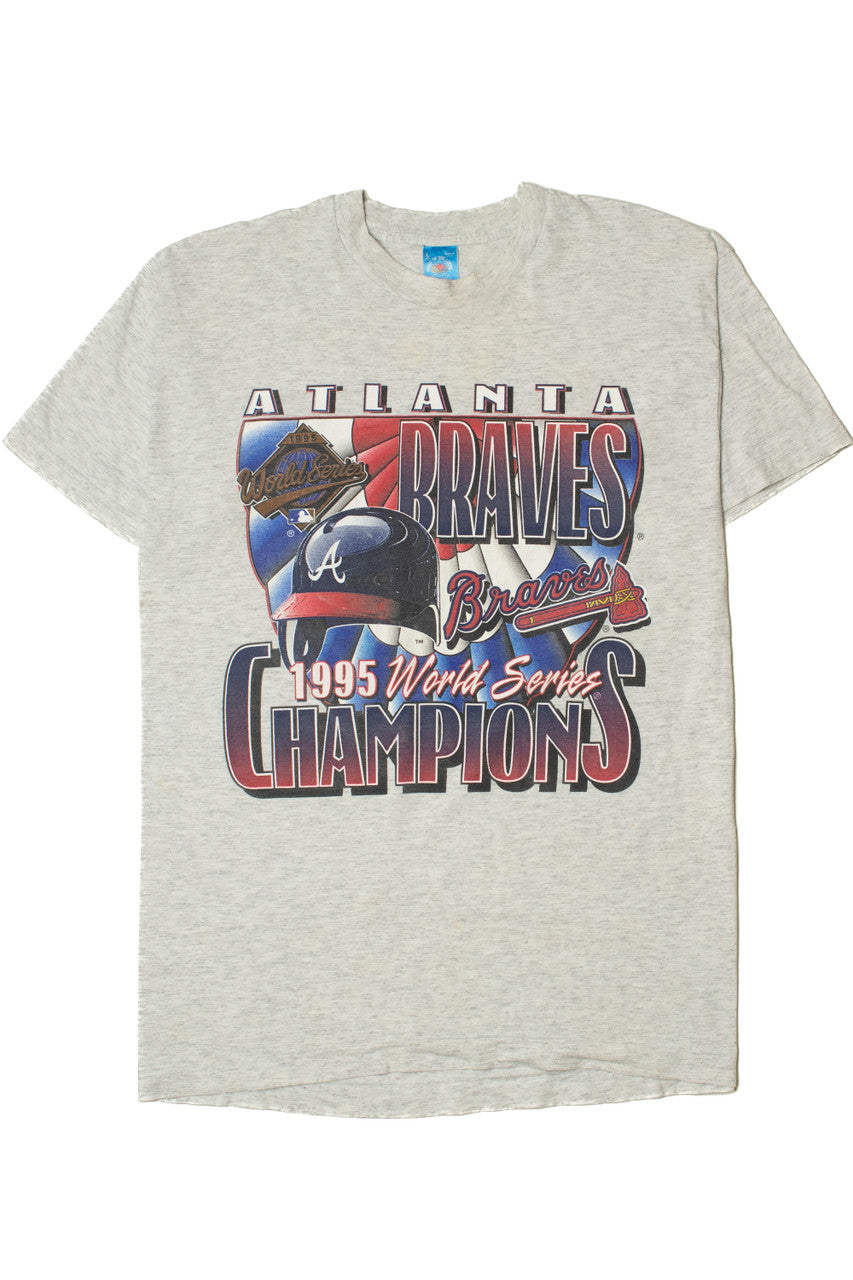 Vintage "Atlanta Braves 1995 World Series Champions" MLB T-Shirt