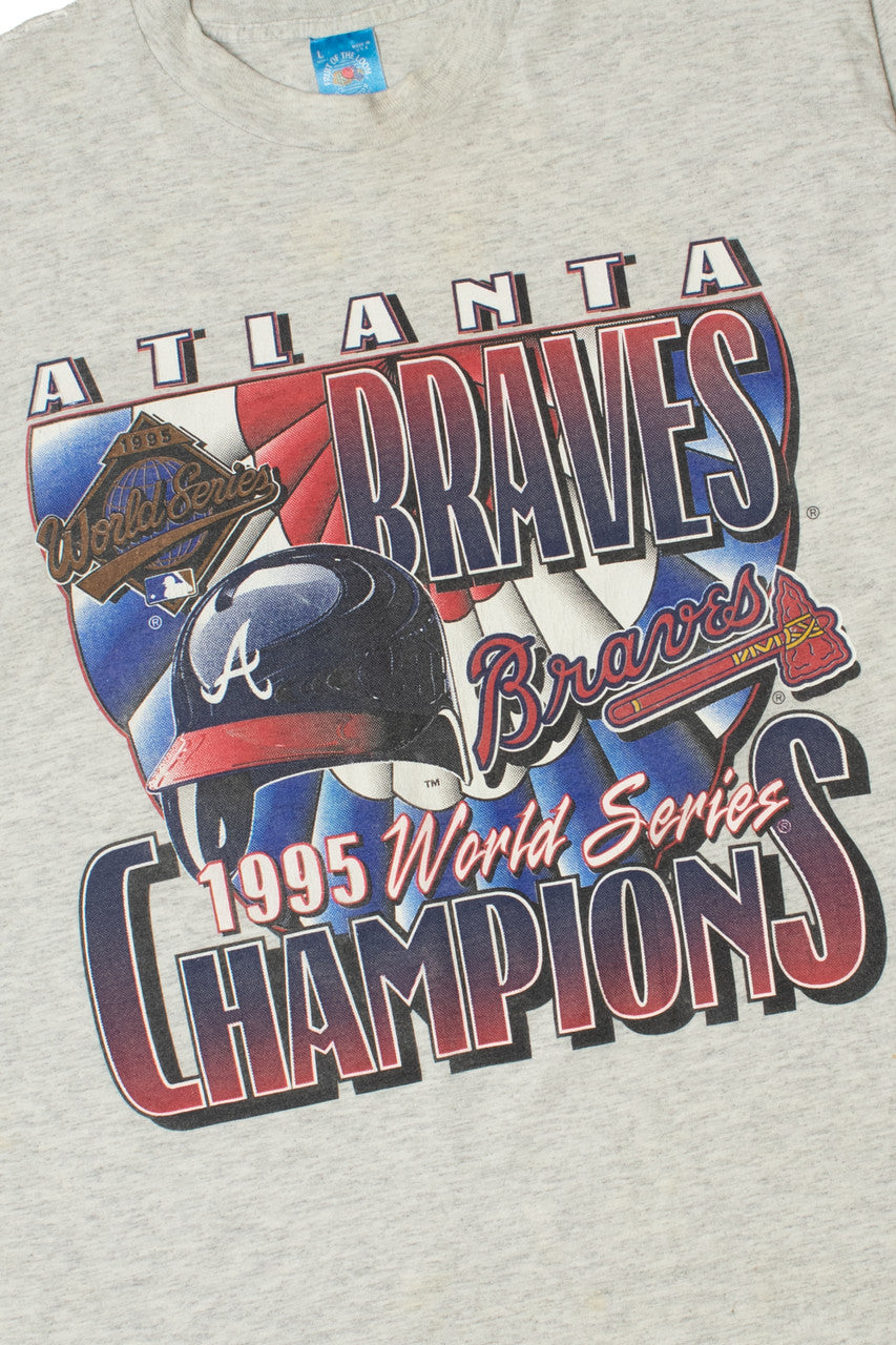 Vintage "Atlanta Braves 1995 World Series Champions" MLB T-Shirt