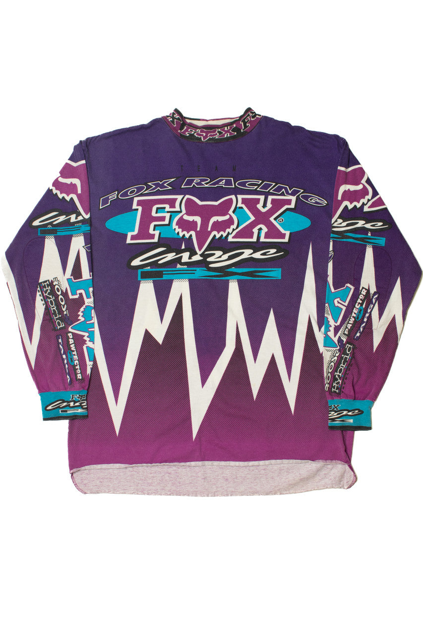 Vintage 1994 Fox Racing Motocross Long Sleeve Cotton Jersey