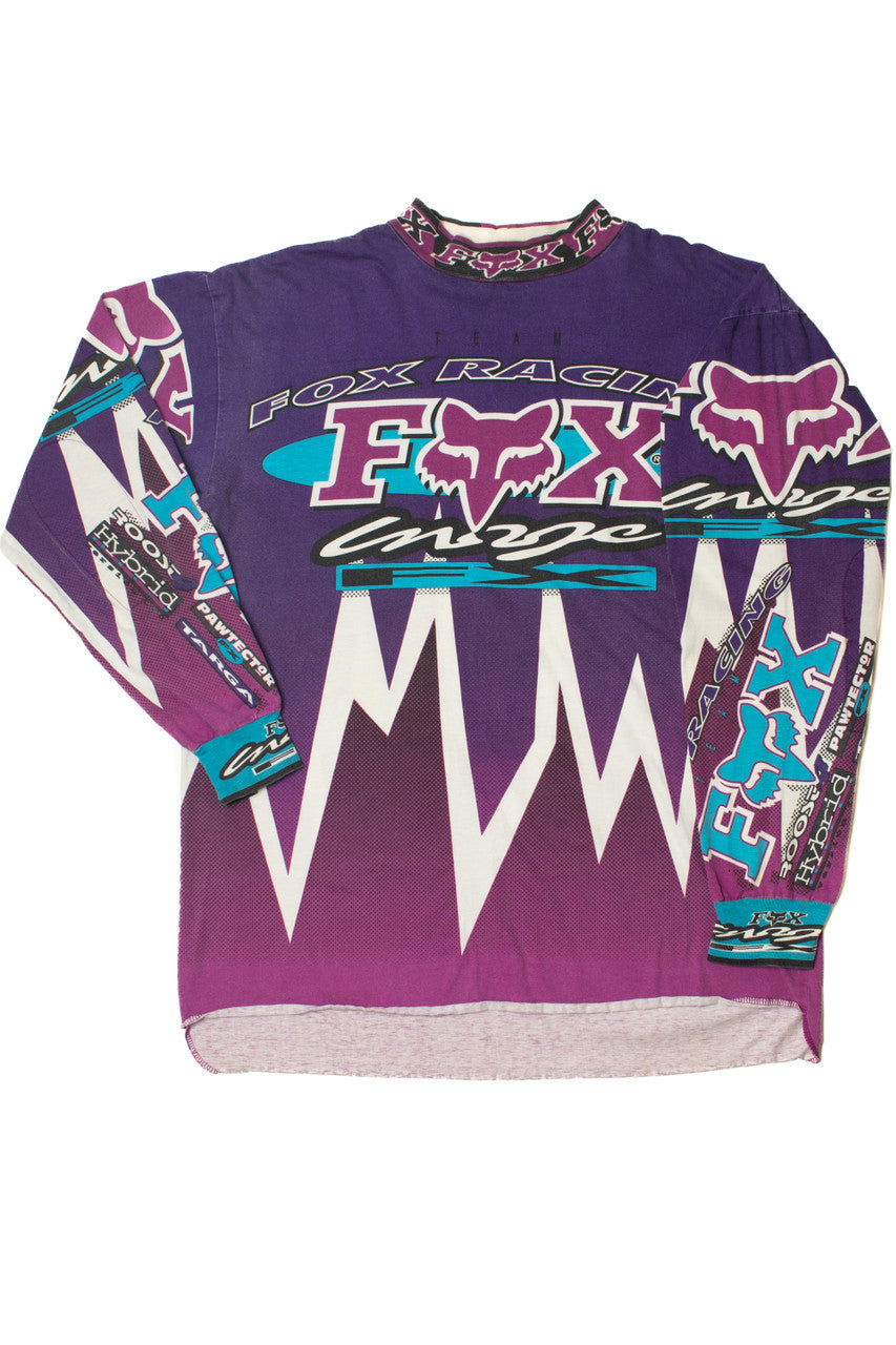 Vintage 1994 Fox Racing Motocross Long Sleeve Cotton Jersey