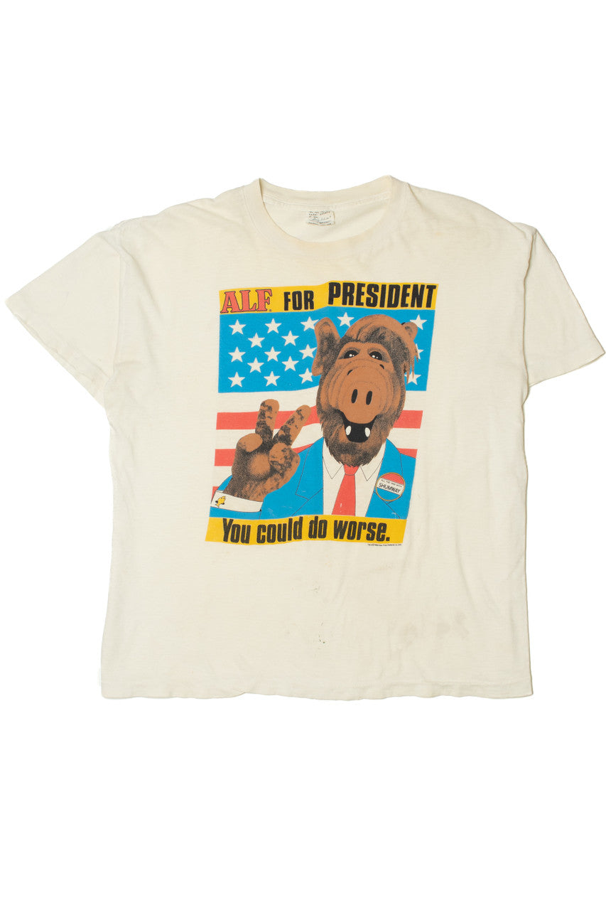 Vintage "Alf For President" Single Stitch Stanley Desantis T-Shirt