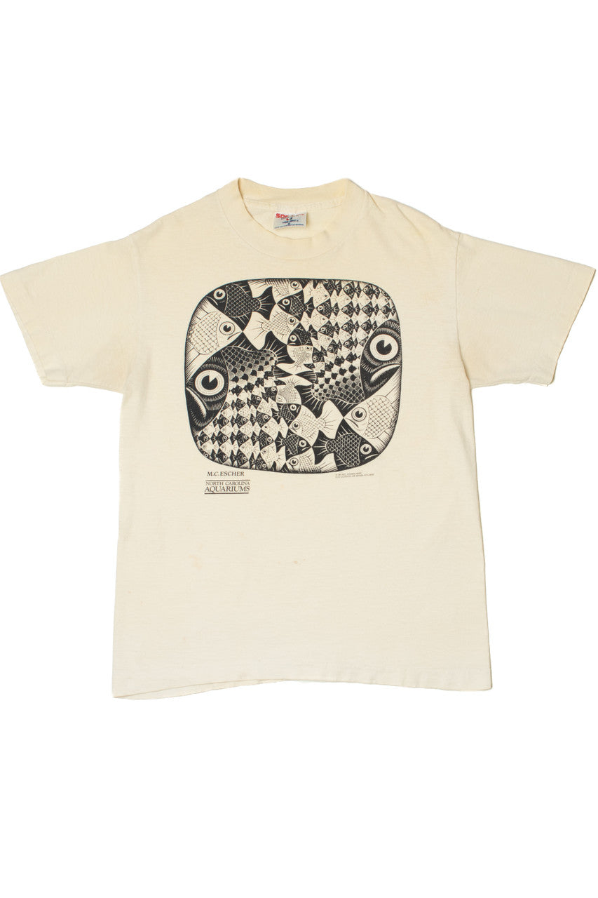 Vintage M. C. Escher "North Carolina Aquariums" Fish T-Shirt