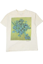 Vintage 1993 Vincent Van Gogh Irises Art Print T-Shirt