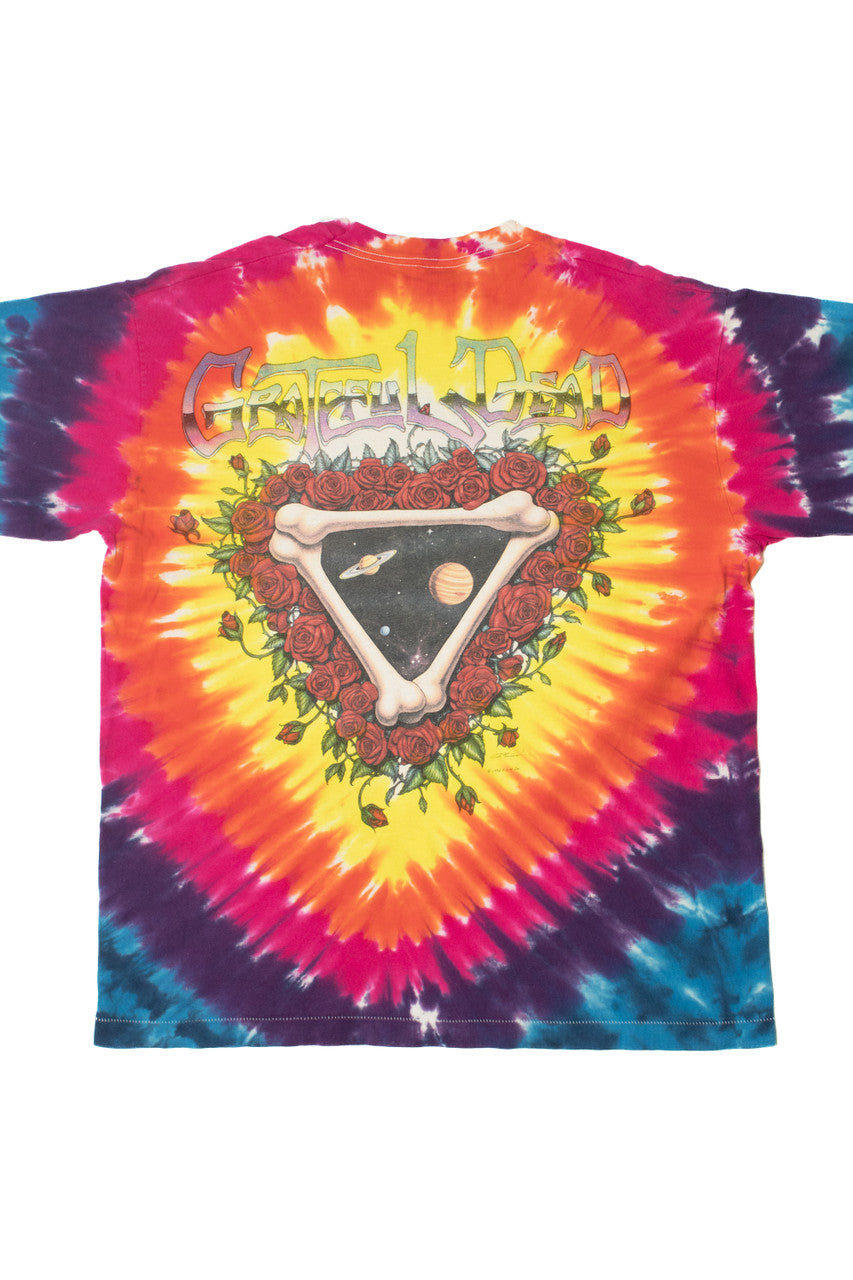 Vintage 1992 Grateful Dead "Space Your Face" Liquid Blue Long Sleeve T-Shirt