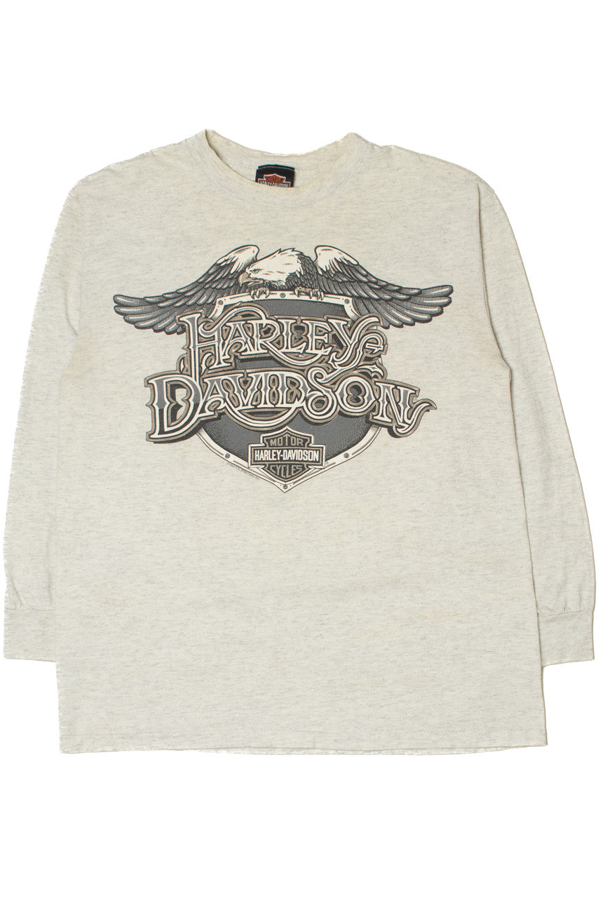 Vintage 1993 Harley Davidson Wausau Long Sleeve T-Shirt