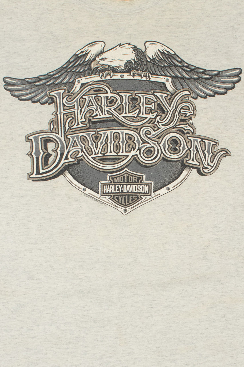 Vintage 1993 Harley Davidson Wausau Long Sleeve T-Shirt