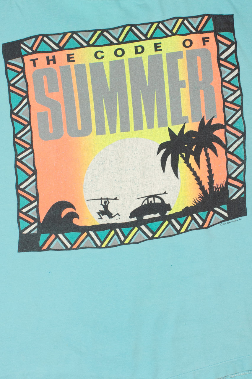 Vintage "The Color Of Summer" Distressed T-Shirt