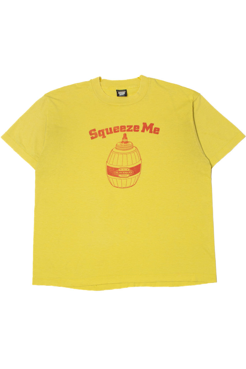 Vintage "Squeeze Me" Mustard Single Stitch T-Shirt