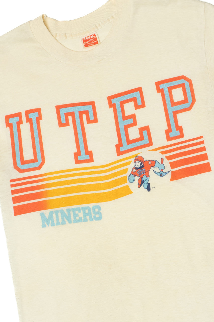 Vintage UTEP Miners Football Single Stitch T-Shirt