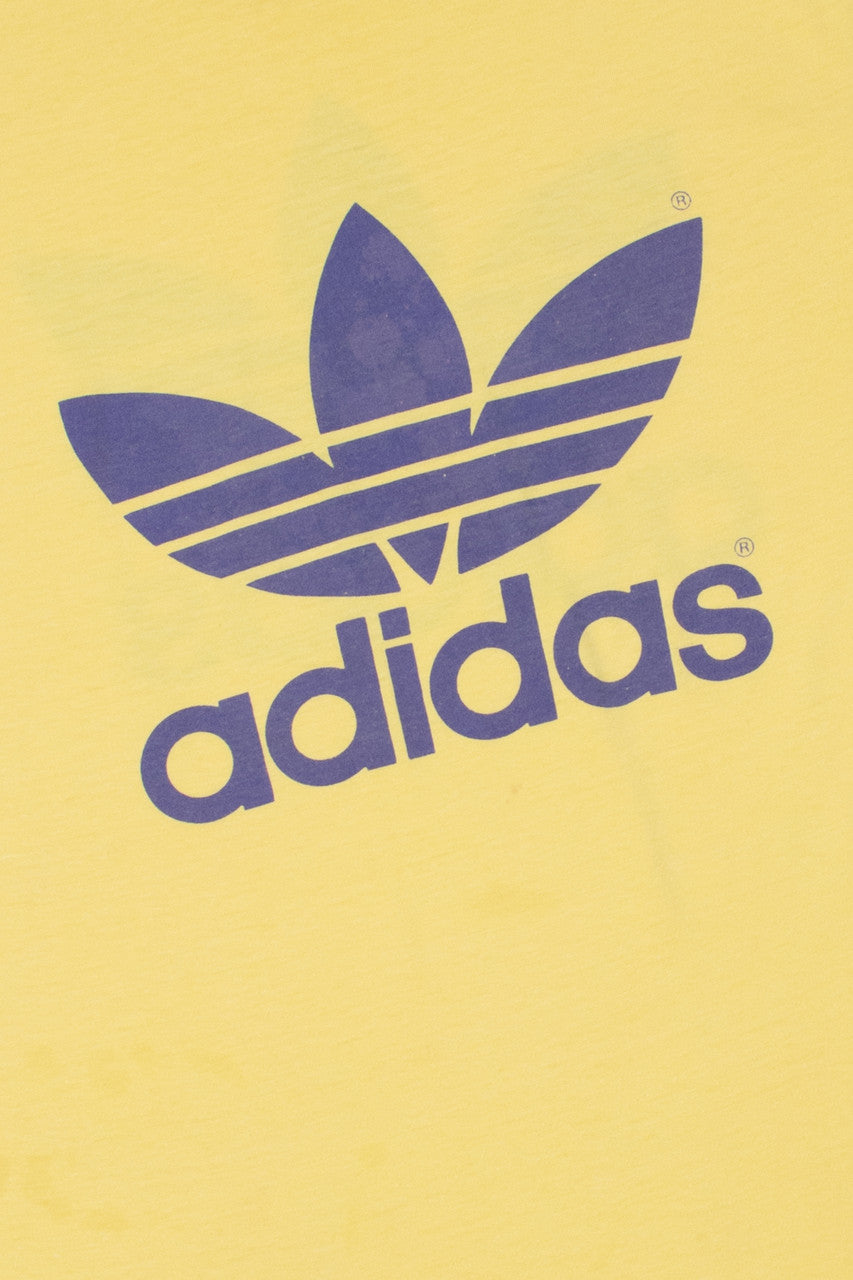 Vintage 1980's Adidas Trefoil Logo Single Stitch T-Shirt