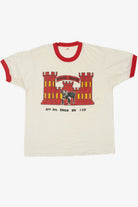 Vintage 1980's "Alpha Dawgs" Army Battalion Ringer T-Shirt