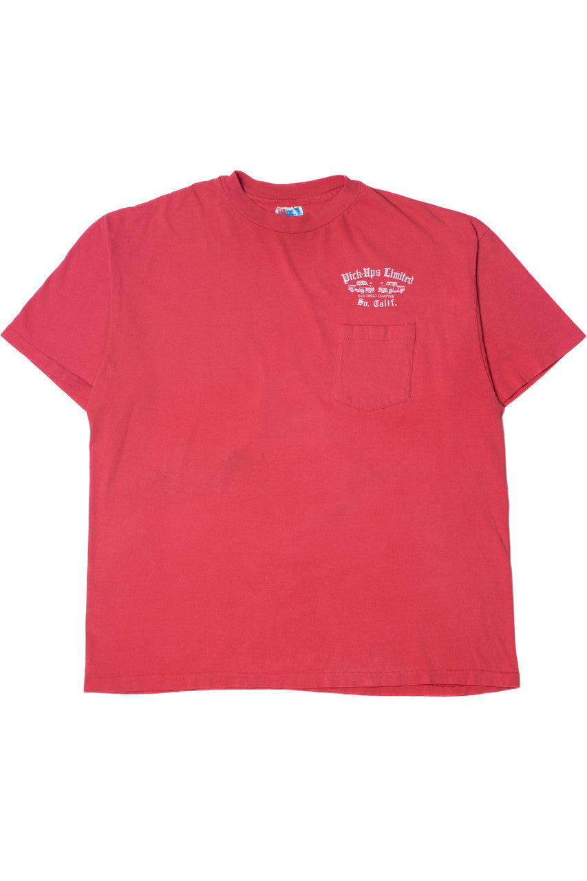Vintage 1994 "Pick-Ups Limited" Fords & Friends Pocket T-Shirt