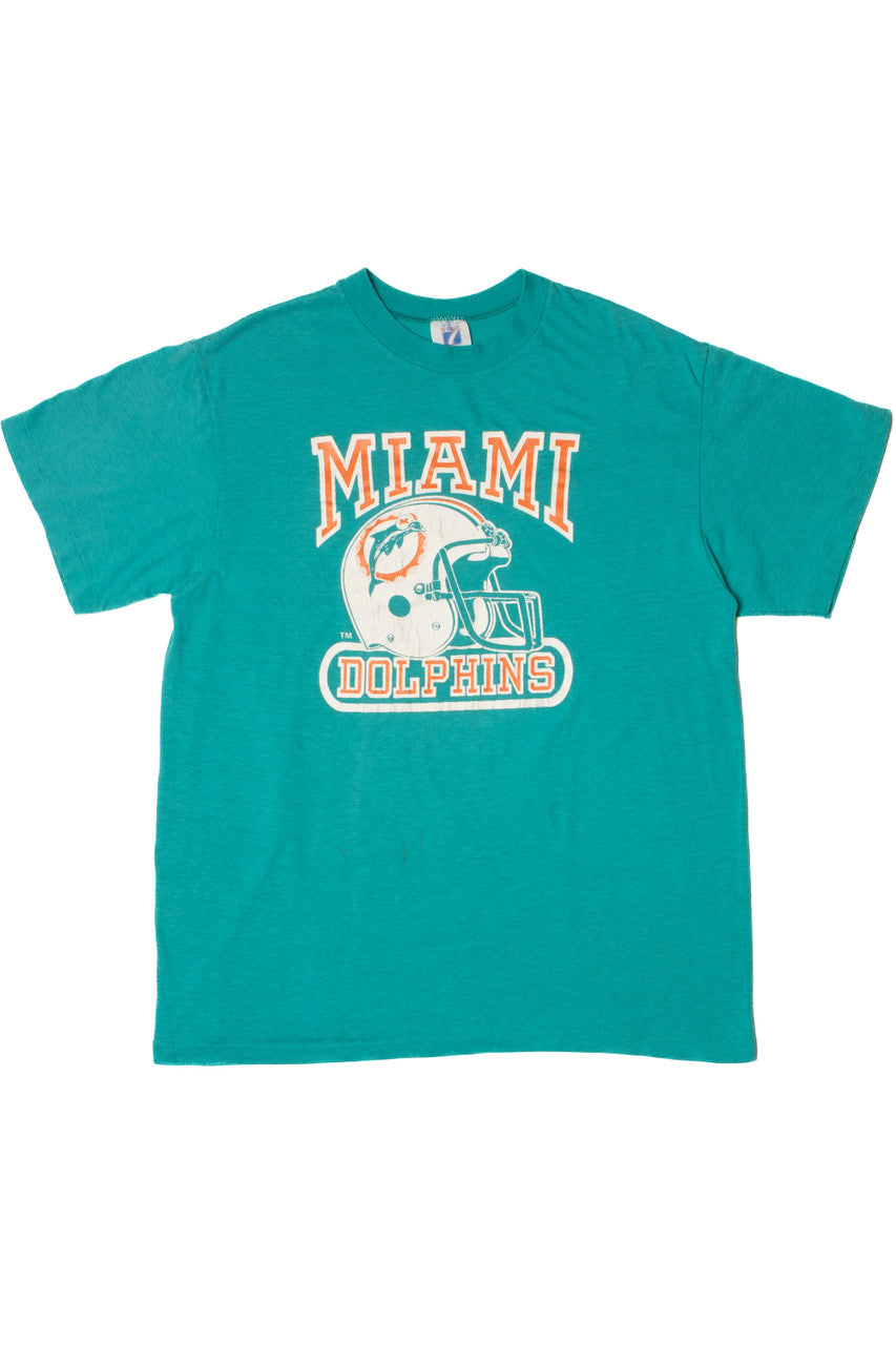 Vintage Miami Dolphins NFL Football Single Stitch T-Shirt