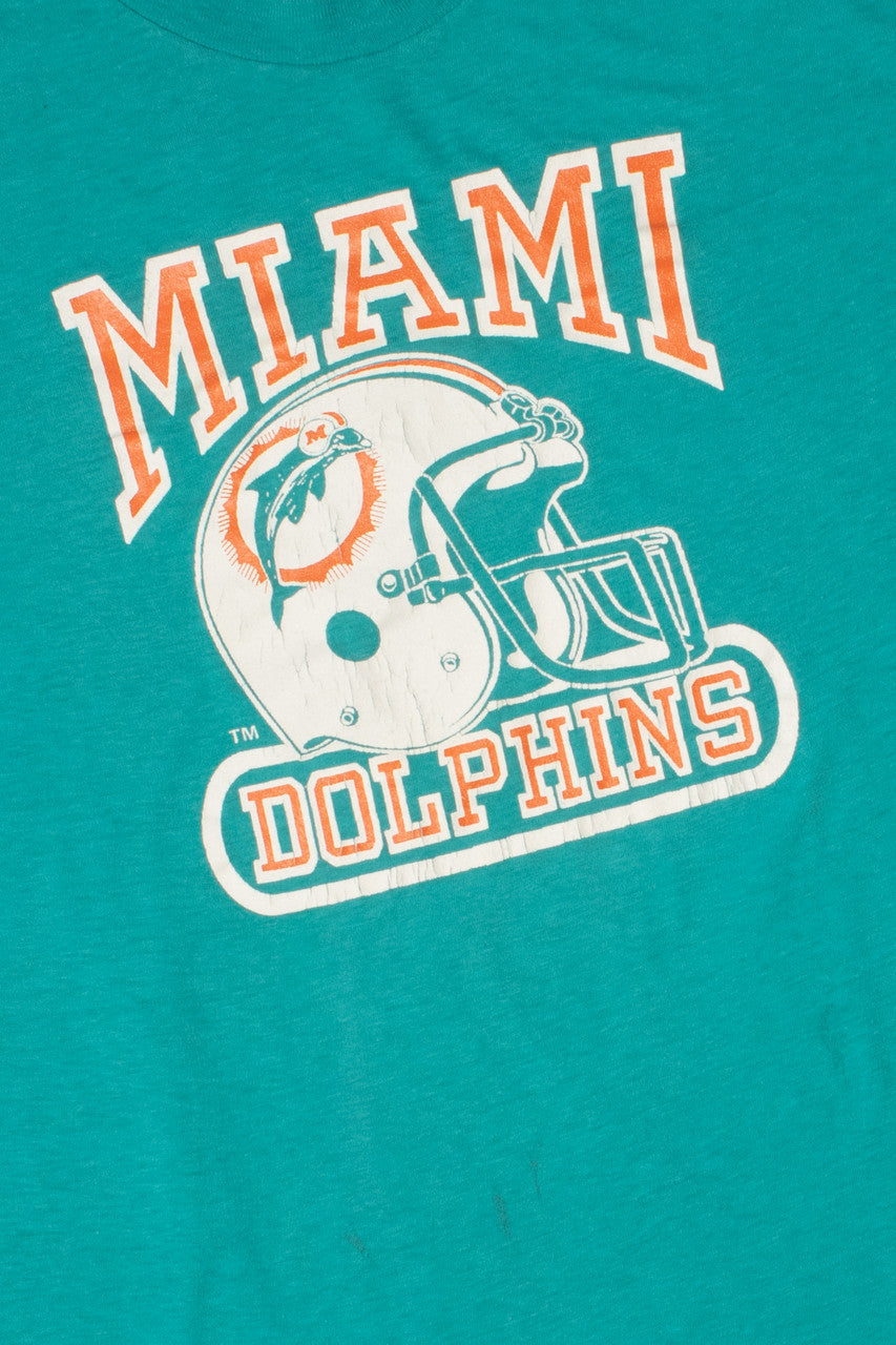 Vintage Miami Dolphins NFL Football Single Stitch T-Shirt