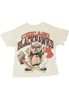 Vintage 1993 THRASHED Chicago Blackhawks Taz Looney Tunes T-Shirt