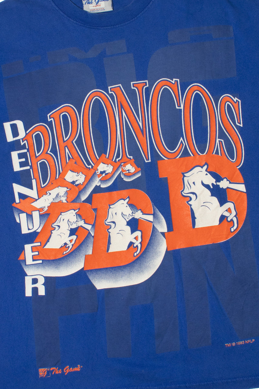 Vintage 1993 Denver Broncos Single Stitch T-Shirt