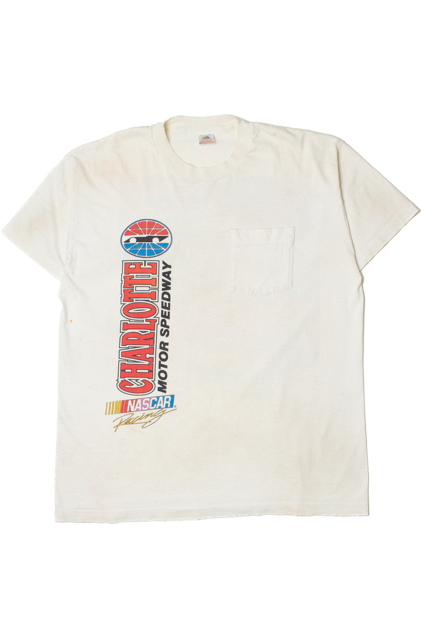 Vintage NASCAR Racing "Charlotte Motor Speedway" Pocket T-Shirt