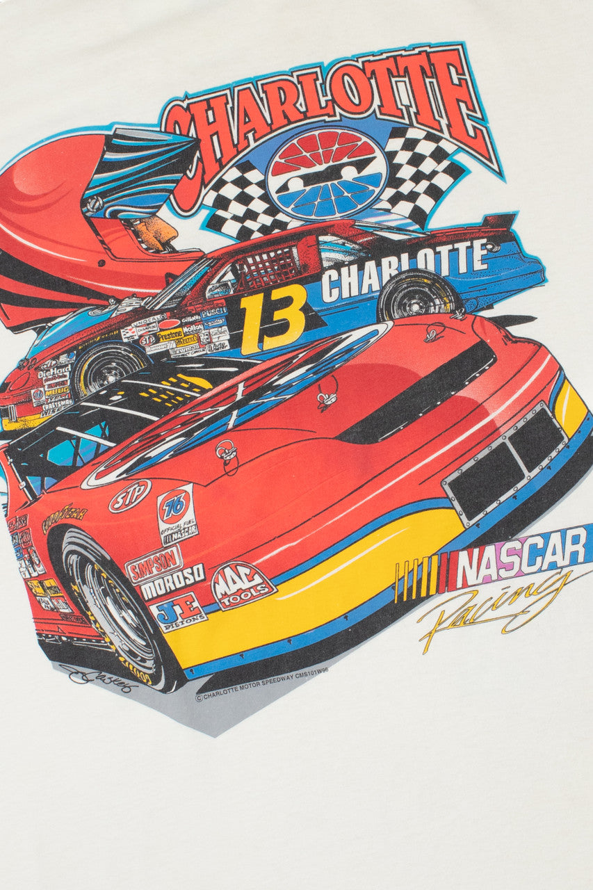 Vintage NASCAR Racing "Charlotte Motor Speedway" Pocket T-Shirt