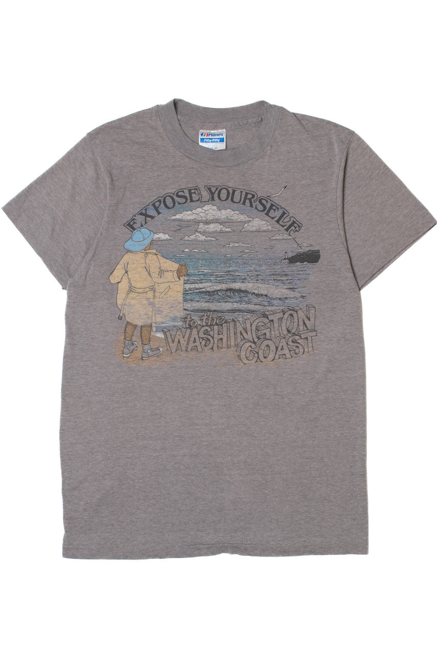 Vintage "Expose Yourself" Washington Coast T-Shirt