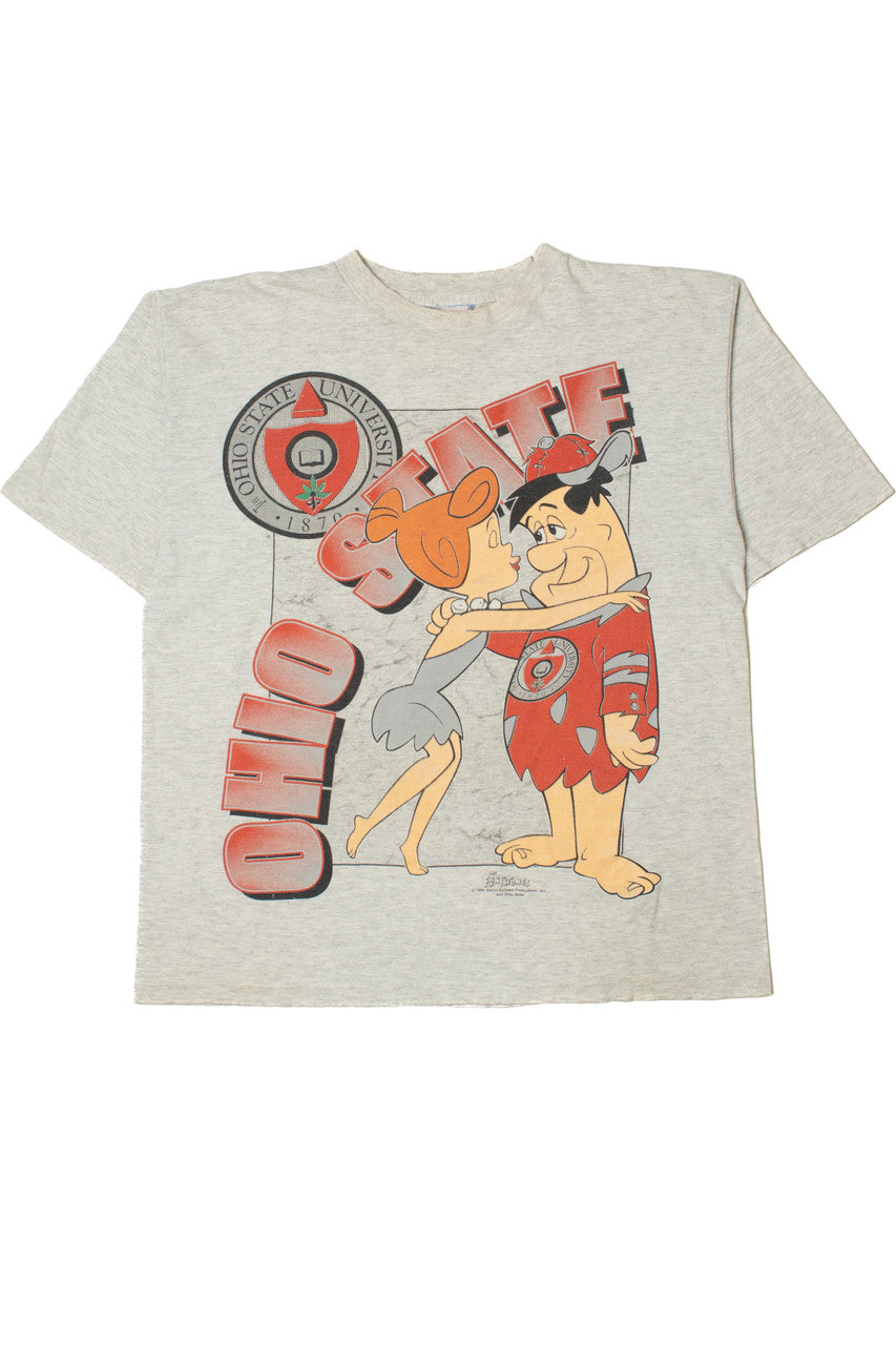 Vintage 1994 Ohio State University The Flintstones Fred & Wilma T-Shirt