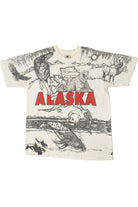 Vintage "Alaska" Wilderness All Over Print Single Stitch T-Shirt