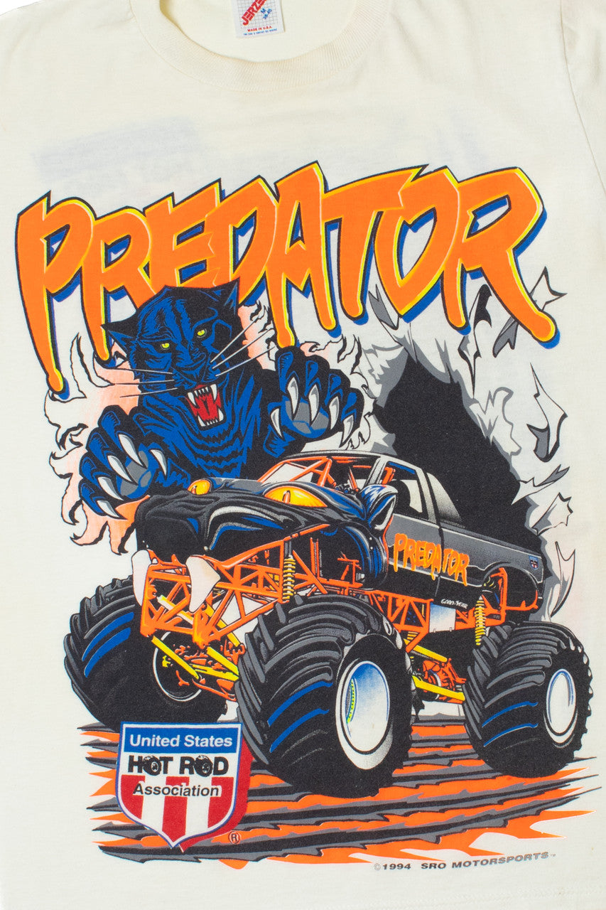 Vintage 1994 "Predator" US Hot Rod Association Monster Truck T-Shirt