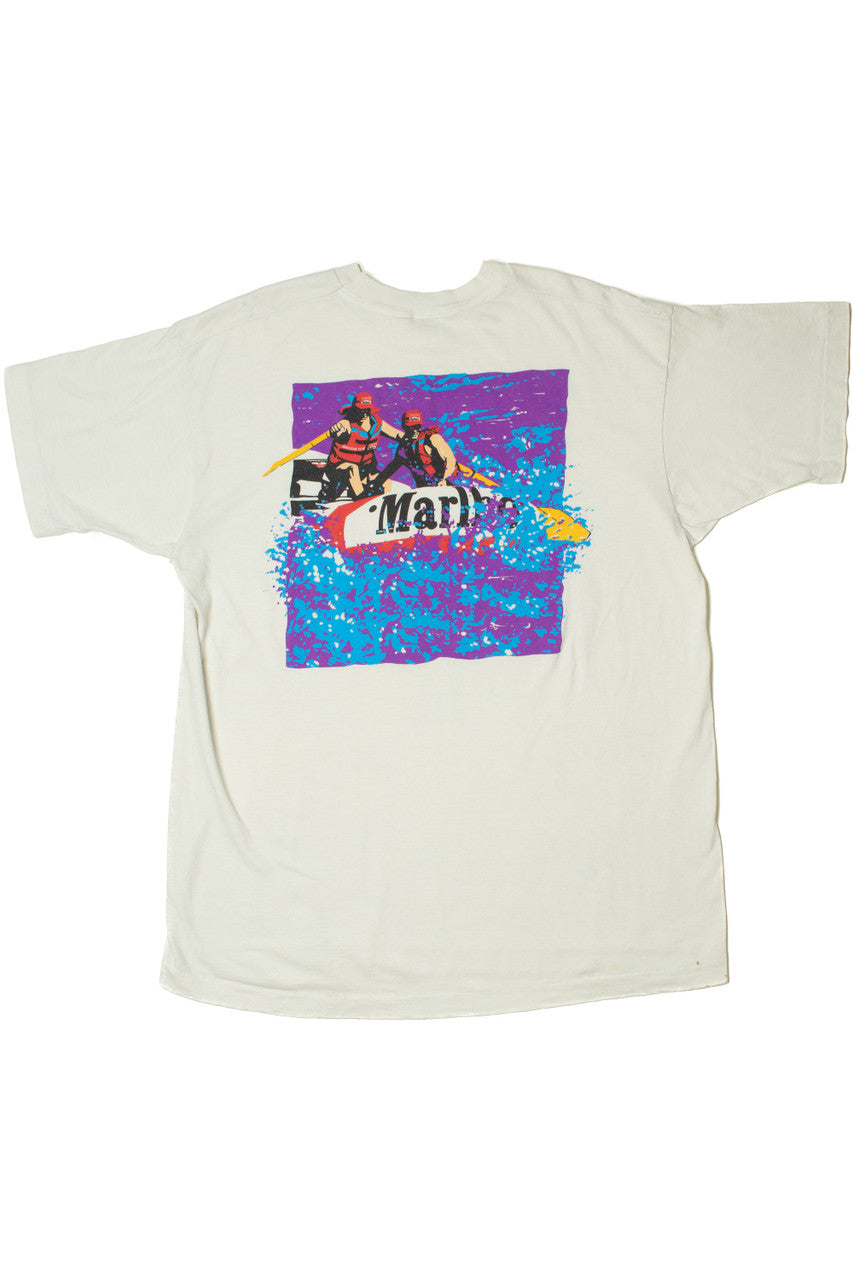 Vintage Marlboro Adventure Team River Rafting Pocket T-Shirt